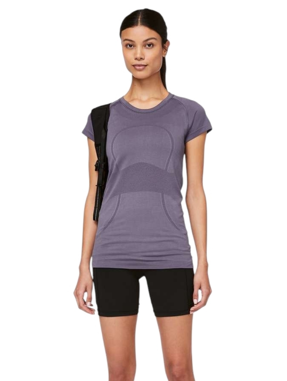 Lululemon Swiftly Tech Short Sleeve Crew Top Women 8 Purple